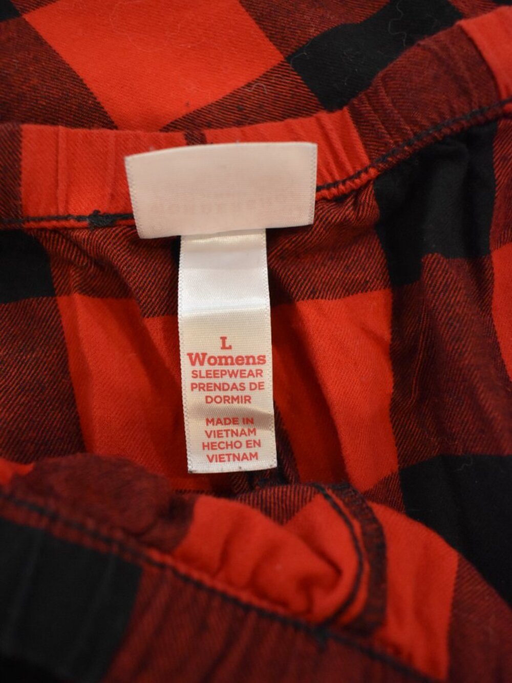 Wondershop Target Women L Red Black Buffalo Plaid 2 Piece Christmas Pajama Set - Picture 3 of 6